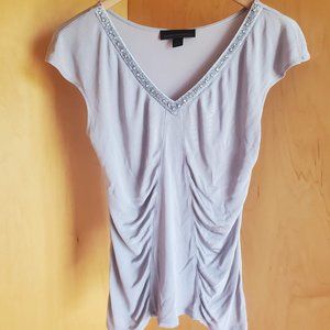 Silver Embellished Top by Express Design Studio